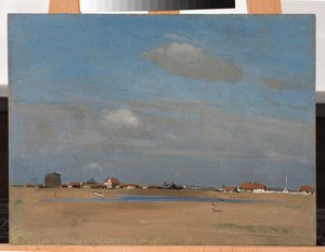 Shingle Street, c.1907 (óleo sobre tela colocado a bordo) de William Nicholson