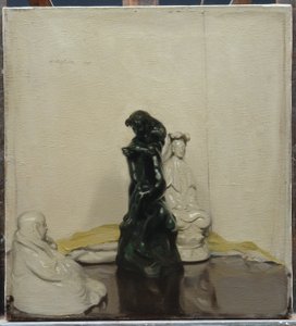 Estatuetas e Rodin Bronze de William Nicholson