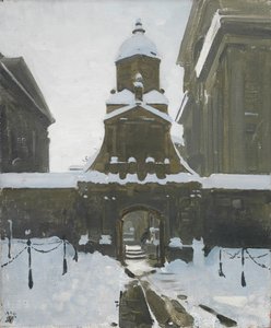 A Porta de Honra sob a neve de William Nicholson