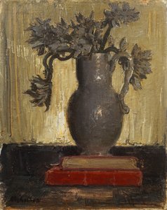 The Grey Jug, c.1941-42 (óleo sobre tábua de lona) de William Nicholson