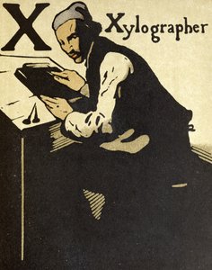 X para Xylographer, ilustração de 
