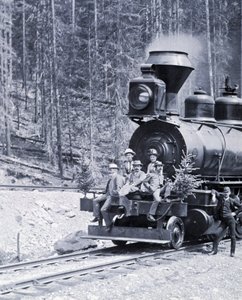 Canadian Railway Pioneers, cerca de 1890 - foto de Nottman de William Notman