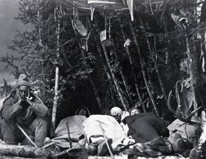 Life of the Trapper in Canada, foto de Nottman, por volta de 1890.