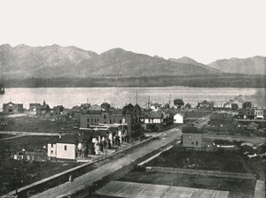 O porto, Vancouver, Canadá, 1895.
