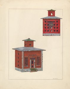 Red School House Bank, c. 1937. de William O. Fletcher