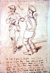 "Foi uma boa luta... (desenho) de William Orpen