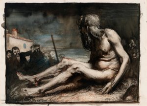 Job no monte de estrume de William Orpen