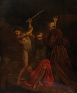 Moses, Aaron and Hur on Mount Horeb, 1857.