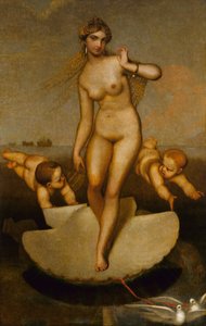 Venus Guiding Eneas e os Trojans para a costa latina, 1862.