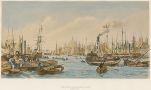 A piscina, olhando para a ponte de Londres