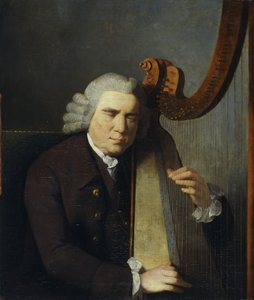 O Harpista Cego, John Parry (óleo sobre tela)
