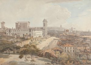 Uma Vista de Roma tirada do Pincio
