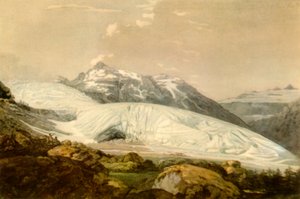 "Vista do Mont Furka com o Glaciar Rhône", c1770, 1946.  