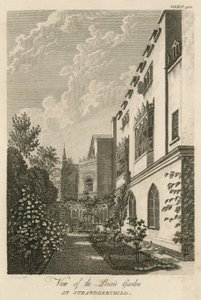 Vista, de, a, prior&39;s, jardim, em, moranguinho, colina, londres