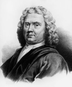Retrato de Herman Boerhaave (1668-1738), médico holandês, químico e botânico, gravura