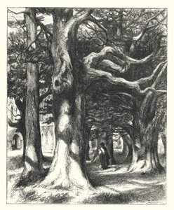 O Caminho para a Casa Capitular (gravura) de William Paton Burton