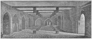 Interior da Cripta Chamado de Adega em Pó, sob o Antigo Palácio de Westminster, c1883