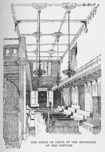 A Câmara dos Lordes no início do século, c1897