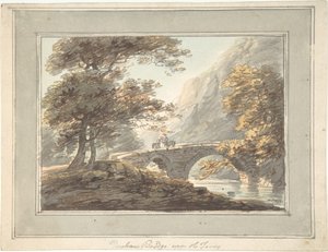 Ponte de Denham sobre o Tavy, 1780-1830.