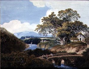 Devonshire Landscape, c.1780 (guache no papel)