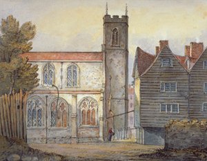 Igreja de Santa Catarina junto à Torre, Stepney, Londres, 1815 de William Pearson