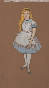 Alice (figurino para Alice no País das Maravilhas, 1915) de William Penhallow Henderson