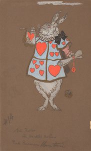 Coelho Branco com Fato de Arauto (conceção do figurino) de William Penhallow Henderson