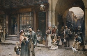 Sábado à noite, 1898 de William Permeanus Cornish