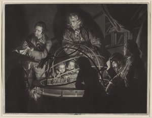 Um filósofo dando uma palestra no orrery, após Joseph Wright of Derby (1734-97)
