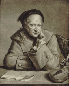 Retrato do violinista e compositor Carlo Tessarini 1690-1766, ca 1760.