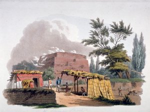 Forno de tijolos perto de Sloane Street, Chelsea, Londres, 1812
