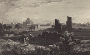 Túmulo de Humayun, Deli (gravura) de William Purser