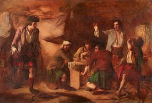 Príncipe Charles Edward e os Catherans (óleo sobre tela) de William Quiller Orchardson