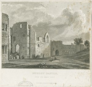 Dudley Castle - The Keep: gravura em aço, sd [c1831] de William Radclyffe