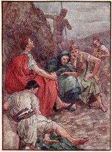 Brutus e seus companheiros após a Batalha de Filipos, ilustração de 