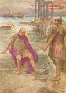 Gaius Marius sentado no exílio entre as ruínas de Cartago, c1912 1912