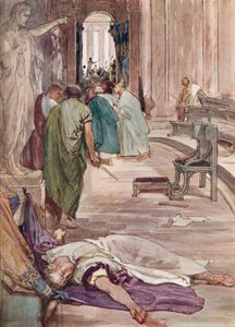 O assassinato de César (cor litho) de William Rainey