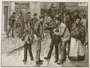 A greve de Preston, ilustração de &39;História Ilustrada de Cassell da Inglaterra&39; (foto sépia) de William Rainey
