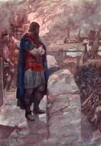 "Os navios não são carregados de mercadorias, mas sim de inimigos cruéis", ilustração de "A história da França contada a meninos e meninas", de Mary Macgregor, 1920 de William Rainey