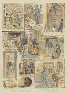 Mantendo a casa enquanto minha família está à beira-mar (chromolitho)