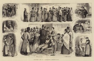 Notas em um hospital de Londres