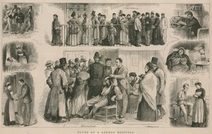 Notas em um hospital de Londres