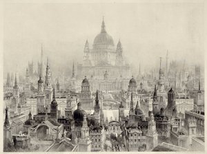 Edifícios principais por Sir Christopher Wren