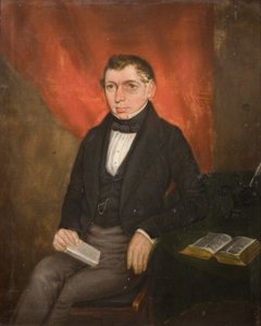 Retrato de um homem sentado de William Robert Hill