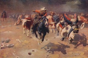 O tumulto, c1912, c1915 de William Robinson Leigh