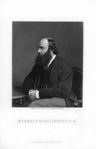 Robert Gascoyne-Cecil, 3º Marquês de Salisbury, estadista britânico e Primeiro Ministro, 1893.