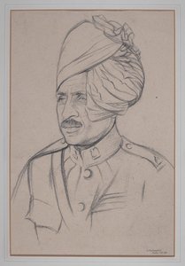 Homem da cavalaria indiana de William Rothenstein