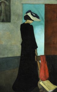 Interior (dama com chapéu) de William Rothenstein