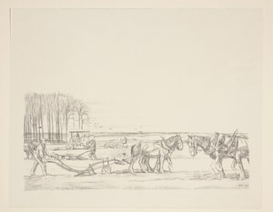 Arando a terra Arar (título original) Grande Guerra: Esforços e Ideais da Grã-Bretanha (título da série) A Grande Guerra: Esforços e Ideais da Grã-Bretanha (título original da série) de William Rothenstein