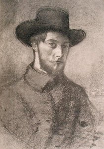 Retrato de Augusto John (1879-1961) (lito) de William Rothenstein